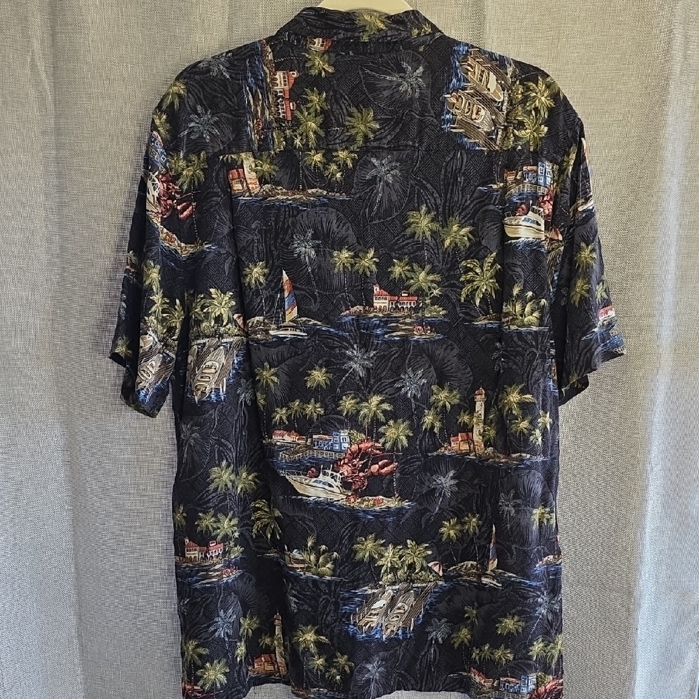 Batik Bay Nautical Print Men's Casual Shirt sz L   I2 CL2025334 - Picture 6 of 6